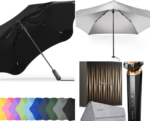 Rainy-day London walking kit cover photo collage