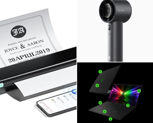 Audio and Tech Gadgets cover photo collage