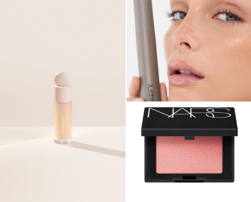 makeup bag must haves cover photo collage