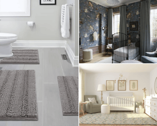 BATHROOM AND NURSERY😍 cover photo collage