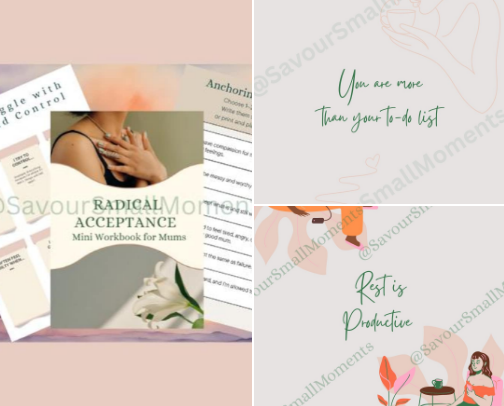 Savour Small Moments and avoid burnout cover photo collage