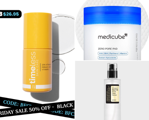 Korean skin care cover photo collage