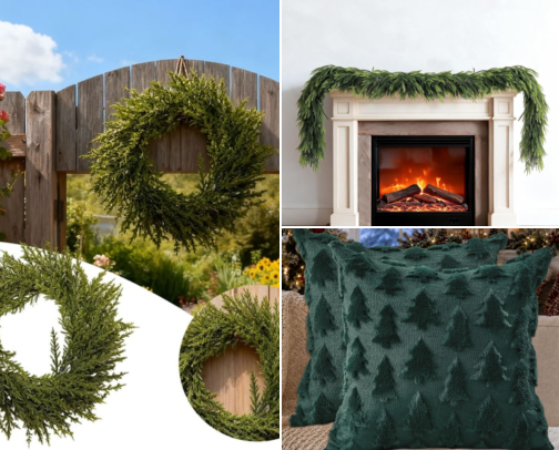 Amazon : Christmas Decor cover photo collage