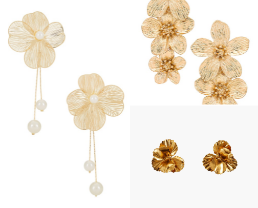 Flower Statement Earrings cover photo collage