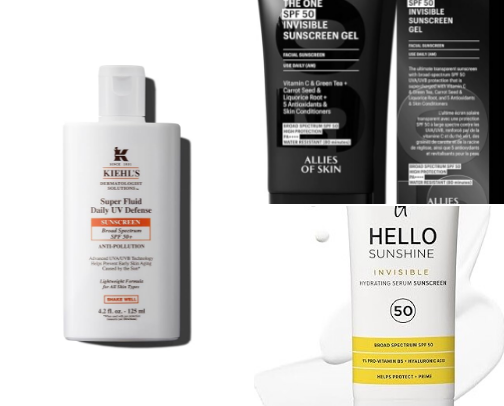 Sunscreens with zero whitecast cover photo collage