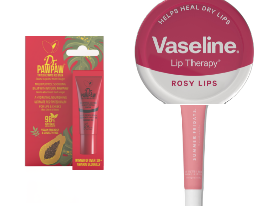 Tinted Lip Balms cover photo collage