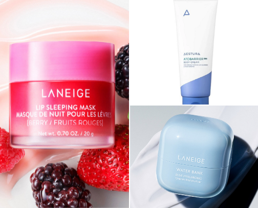 best hydrating skincare products for dry, sensitive, acne-prone skin cover photo collage