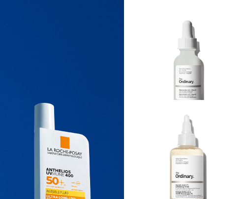 Skincare Products cover photo collage