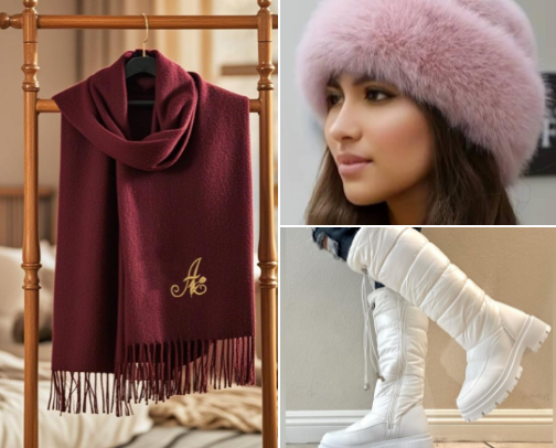 Winter Days, Stylish Ways cover photo collage