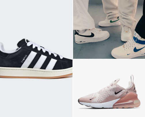 modern and trendy sneakers 👟 cover photo collage