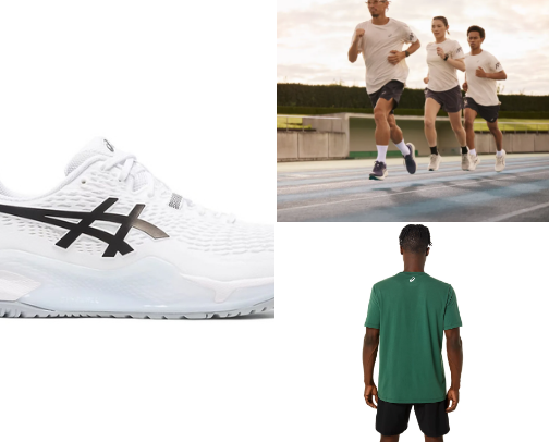 asics cover photo collage