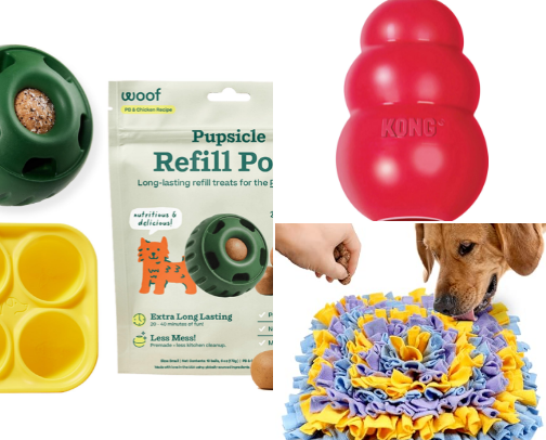 Products to Keep Your Dog Entertained cover photo collage