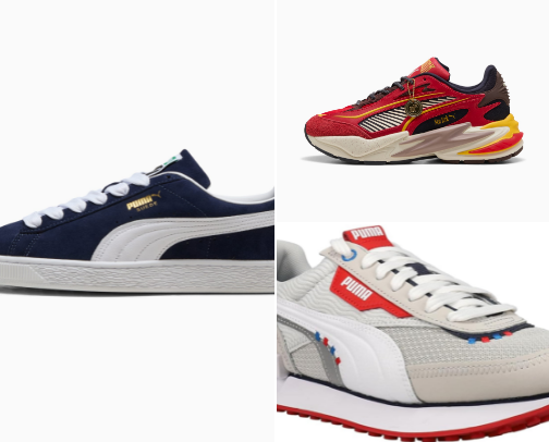Puma Sneakers - Stylish and Comfortable Foot Wear. cover photo collage