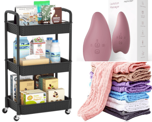 Bedside Baby Cart Essentials cover photo collage