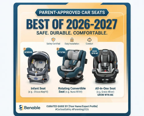 The Safest & Best Parent-Approved Car Seats: 2026-2027 Buyer’s Guide cover photo collage