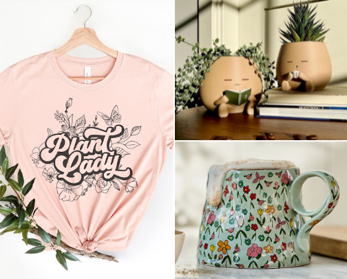 Plant lady personality cover photo collage