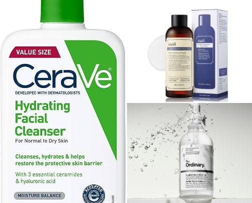 Skincare for Dry Skin cover photo collage