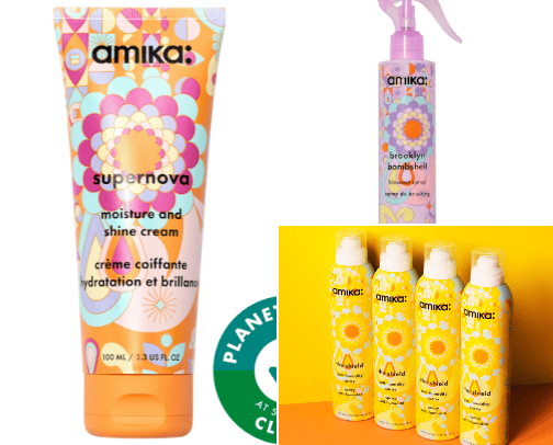 Hair styling products cover photo collage