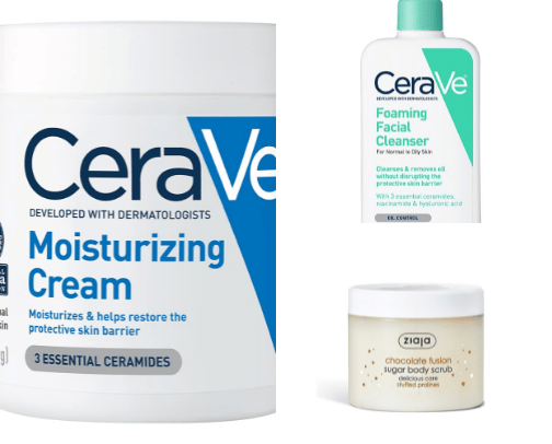 Skincare cover photo collage