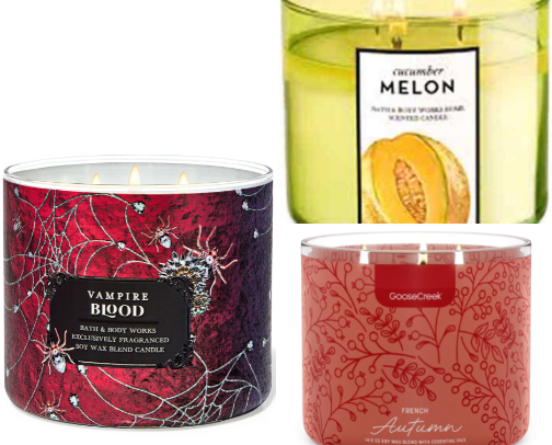 Favorite candle scents cover photo collage