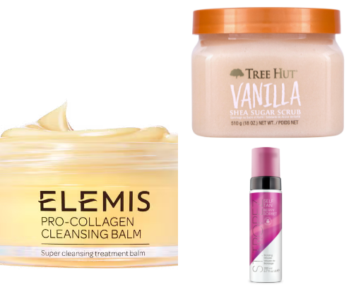 Skincare favourites. cover photo collage