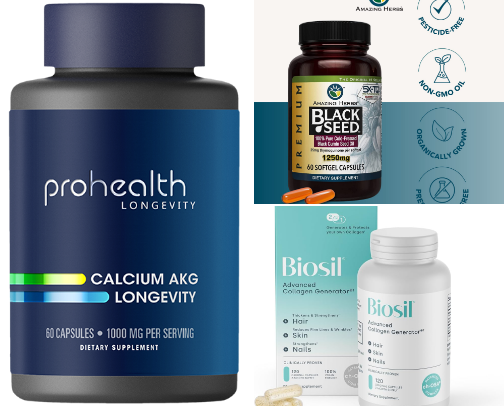 My fountain of youth supplement staples 🎀 cover photo collage