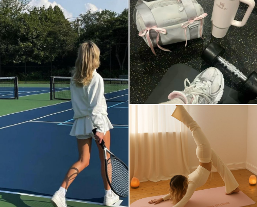 work out/ sport essentials cover photo collage