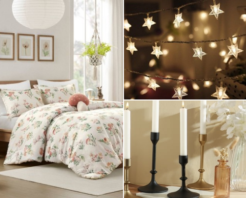 Bedroom decor inspired by Pinterest cover photo collage