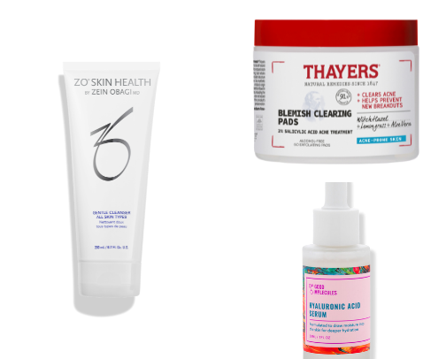 Skincare cover photo collage