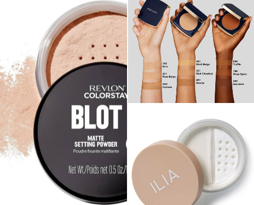 Pressed powder and liquid foundation✨ cover photo collage
