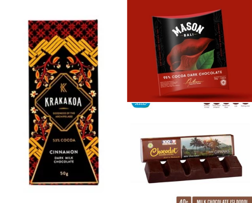 Best Indonesia's Chocolate for souvenirs cover photo collage