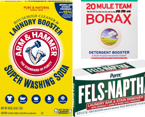 Homemade NON-TOXIC laundry detergent recipe cover photo collage