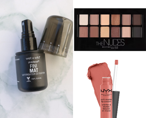 Makeup products low budget cover photo collage