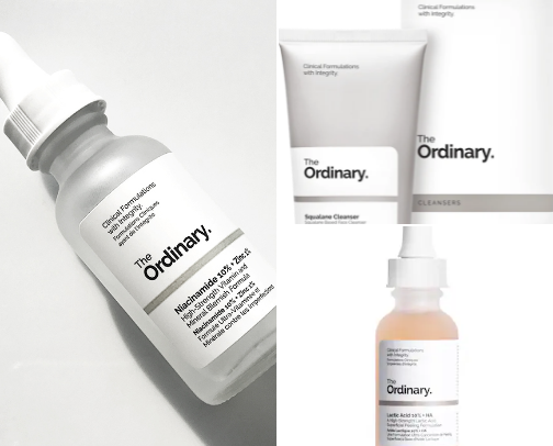 The ordinary skin care products cover photo collage