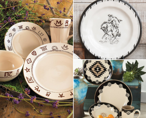 Farmhouse Kitchen and Dinnerware cover photo collage