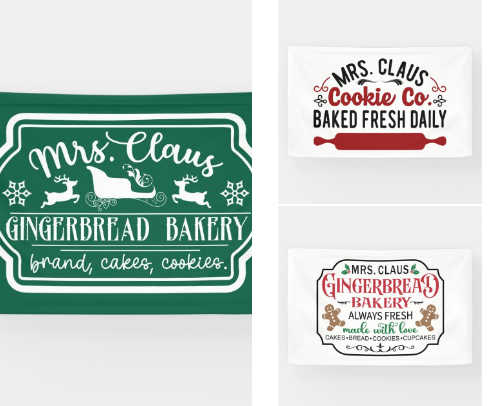 Mrs. Claus Kitchen Products! cover photo collage