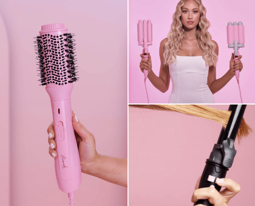 Hair products & styling items 🎀 cover photo collage