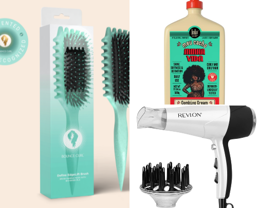 Curly Hair Products cover photo collage