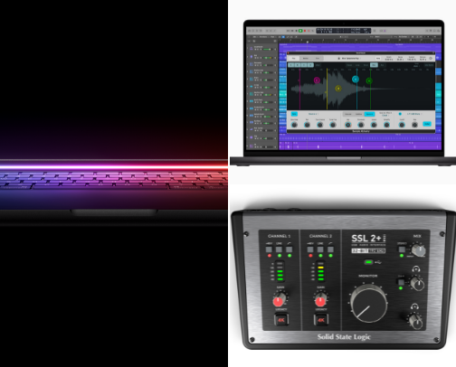 Home Studio Set up cover photo collage
