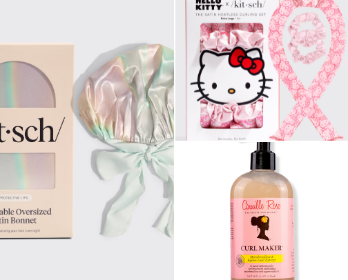 my fave curly girl products cover photo collage