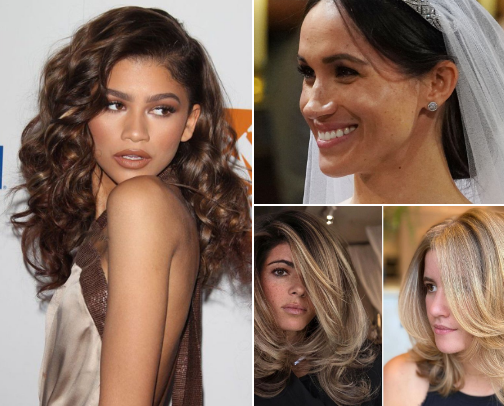 Beautiful celebrity hairstyles for thin hair cover photo collage