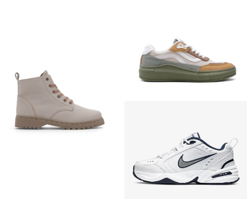 Recomendation Shoes for Men and Women cover photo collage