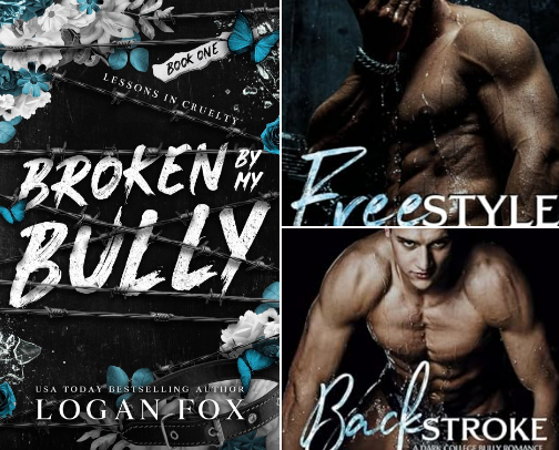 PDF Free - Broken by my Bully: A Dark Why Choose MMF/MFM Romance (Lessons in Cruelty Dark Academia series Book 1) dark academia menage reads cover photo collage
