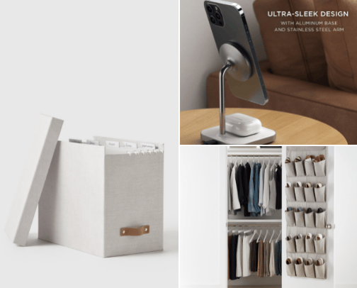 BECOME ORGANISED, MAKE YOUR HOME LOOK MORE EXPENSIVE AND CLEAN cover photo collage