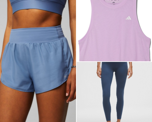 Training clothes cover photo collage