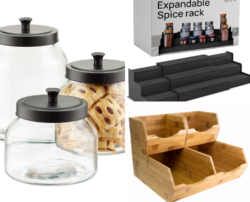 Black and Bamboo Pantry cover photo collage