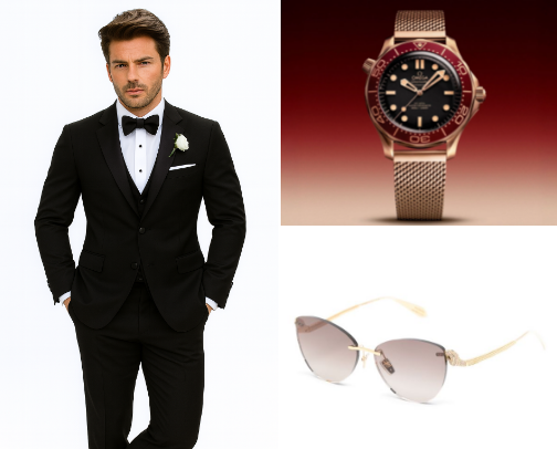 “The Gentleman’s Way to Dress. Sharp, Modern, Effortless Elegance.” cover photo collage