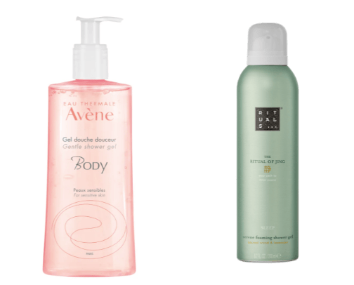 Body care products cover photo collage