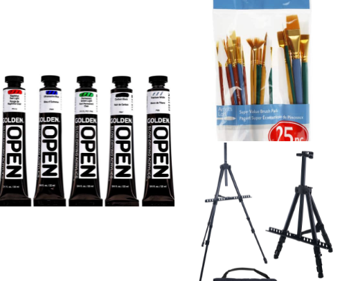 Basic & Affordable Painting Supplies - Getting Started cover photo collage