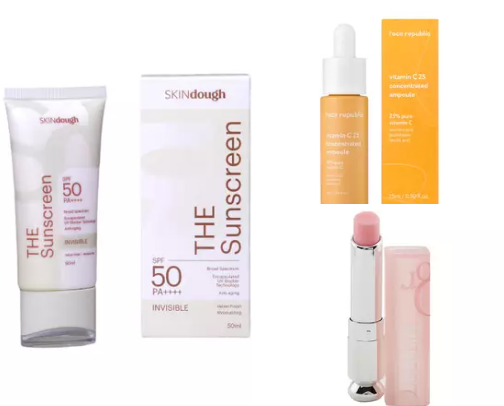SKINCARE PRODUCTS cover photo collage